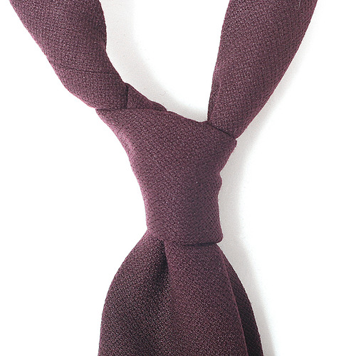 Wool_Purple Wine Knitting Tie