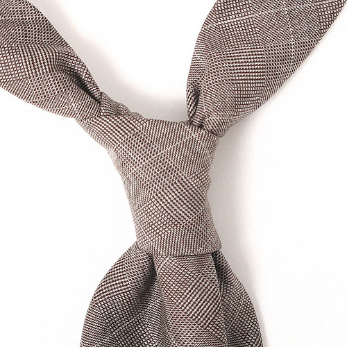 Wool_Brown Glencheck Tie