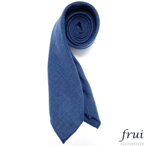 Vintage Italian Wool&amp;Linen Fabric Necktie