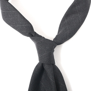 Wool_Charcoalgray Stripe Tie