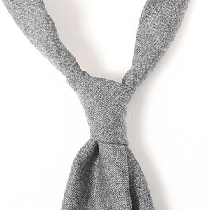 Cashmere&amp;Wool_Gray Birdeye Flannel Tie